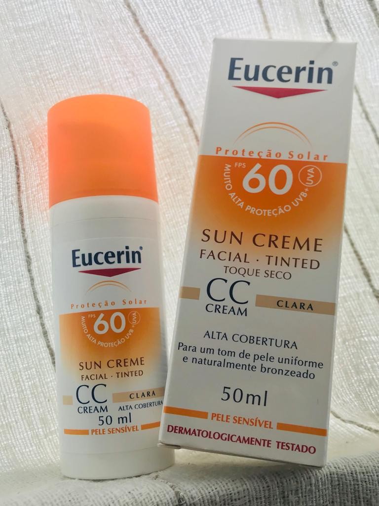Protetor Solar Sun Creme CC Cream FPS 60, Eucerin (Foto: Acervo Pessoal)