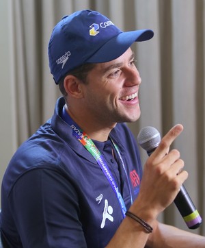 Thiago Pereira exaltou os feitos de Michael Phelps  (Foto: Orlando Bento/Minas)