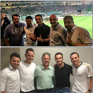 Falcão agradece convite de Paulo Nobre para ver a vitória do Palmeiras