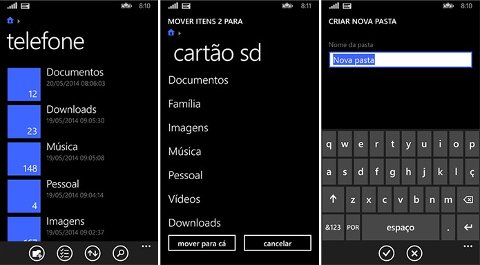 Arquivos é um gerenciador para Windows Phone que promete ajudar a organizar a memória do seu telefone (Foto: Divulgação/Windows Phone Store)