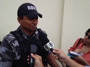 Capitão Fábio Abreu fala sobre prisão da policial (Foto: Gilcilene Araújo/G1)