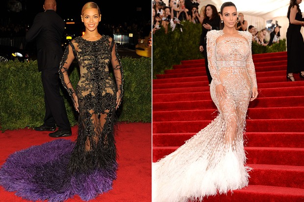 Kim Kardashian e Beyoncé (Foto: Getty Images)