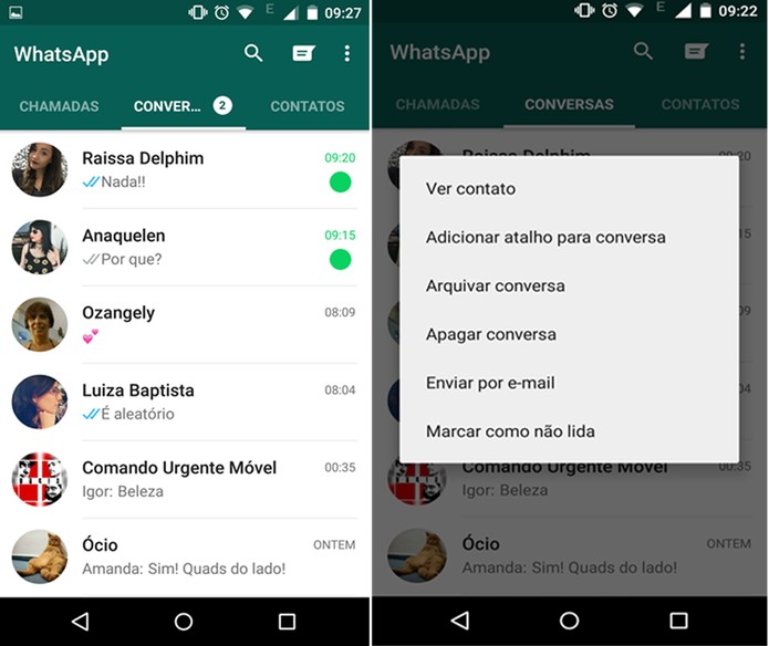 WhatsApp ganha funções para 'ignorar' contatos e poupar dados no Android Whatsapp