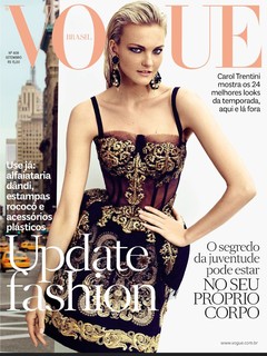 Carol Trentini by Fabio Bartelt na Vogue de Setembro 2012