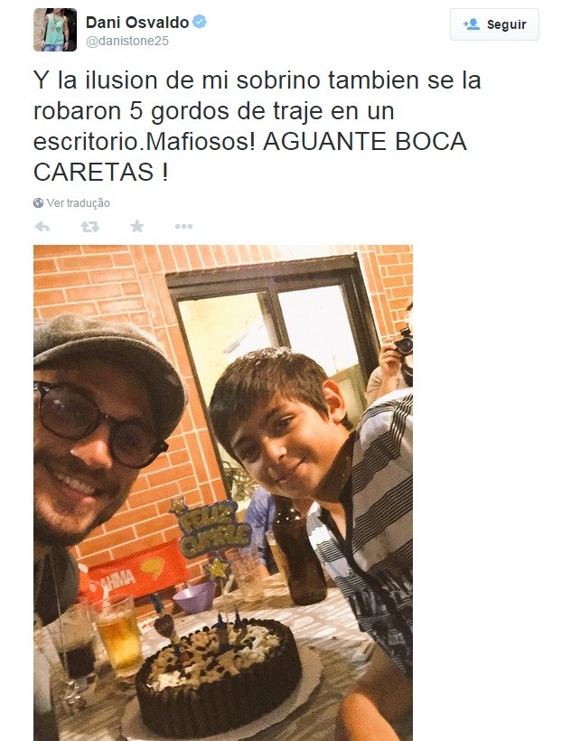 Osvaldo critica Conmebol em postagem