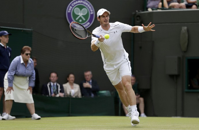 Andy Murray x Robin Haase - Wimbledon 2015 (Foto: Reuters)