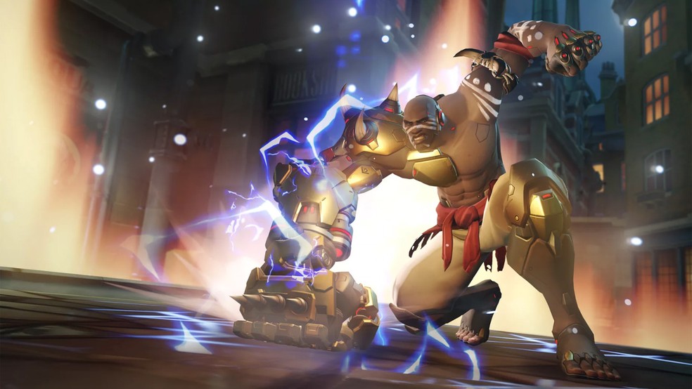 Força de Doomfist está na manopla gigante que ele carrega no braço direito (Foto: Divulgação)