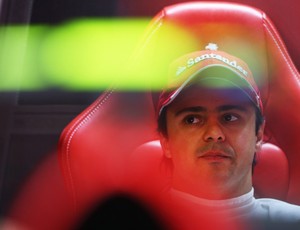 Felipe Massa nos boxes da Ferrari no fim de semana do GP da Itália (Foto: Getty Images)