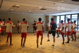 São Paulo treino hotel (Foto: Rubens Chiri/saopaulofc.net)