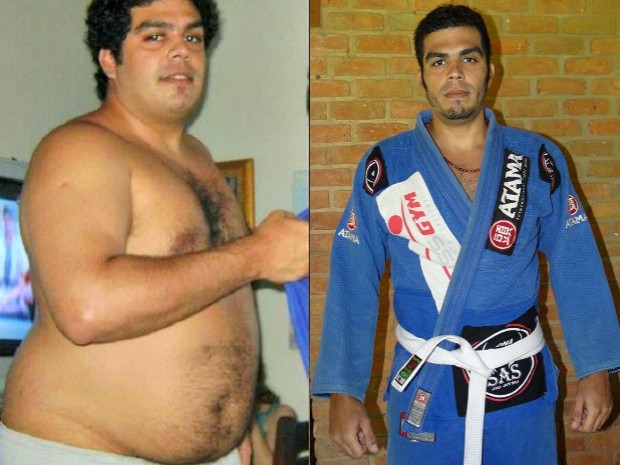 Em dois anos, David Rocha mudou os hábitos e perdeu 42 quilos.  (Foto: Arquivo Pessoal)