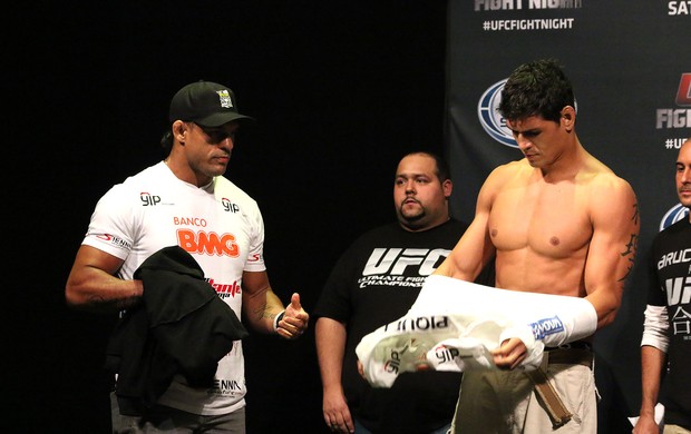 Mutante e Belfort Pesagem UFC (Foto: Evelyn Rodrigues)