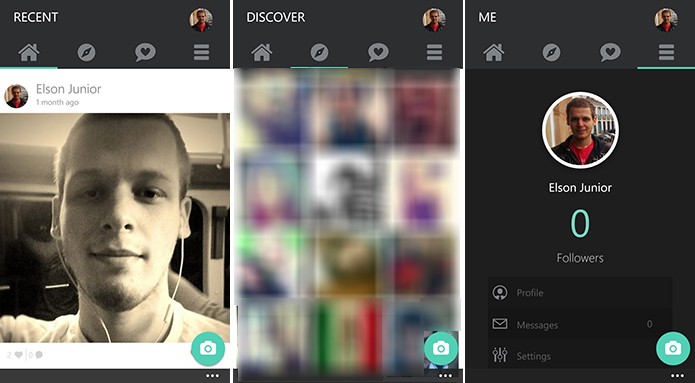 Selfy é uma rede social para selfies que acaba de receber importantes novidades (Foto: Reprodução/Elson de Souza)