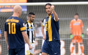 Luca Toni gol, Hellas Verona x Udinese (Foto: Getty Images)