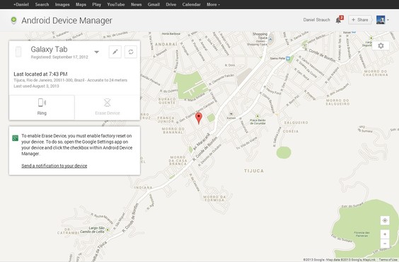 screenshot de Android Device Manager