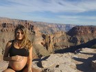 Rafa Brites mostra a barriguinha de grávida em viagem aos EUA
