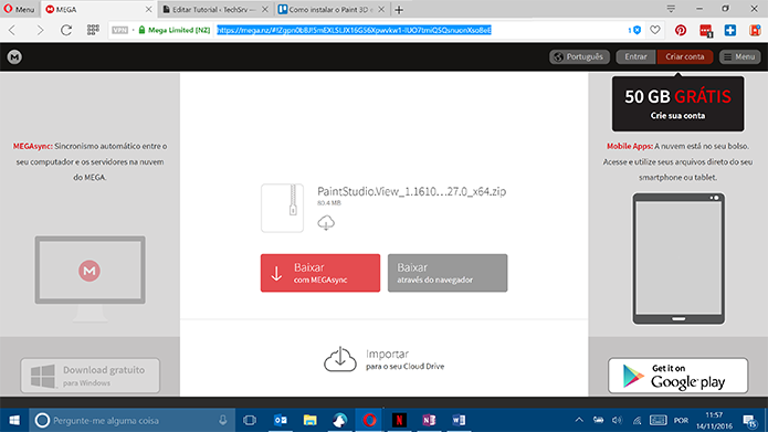 Baixe a versão do Paint 3D correspondente ao seu sistema operacional (Foto: Reprodução/Elson de Souza)
