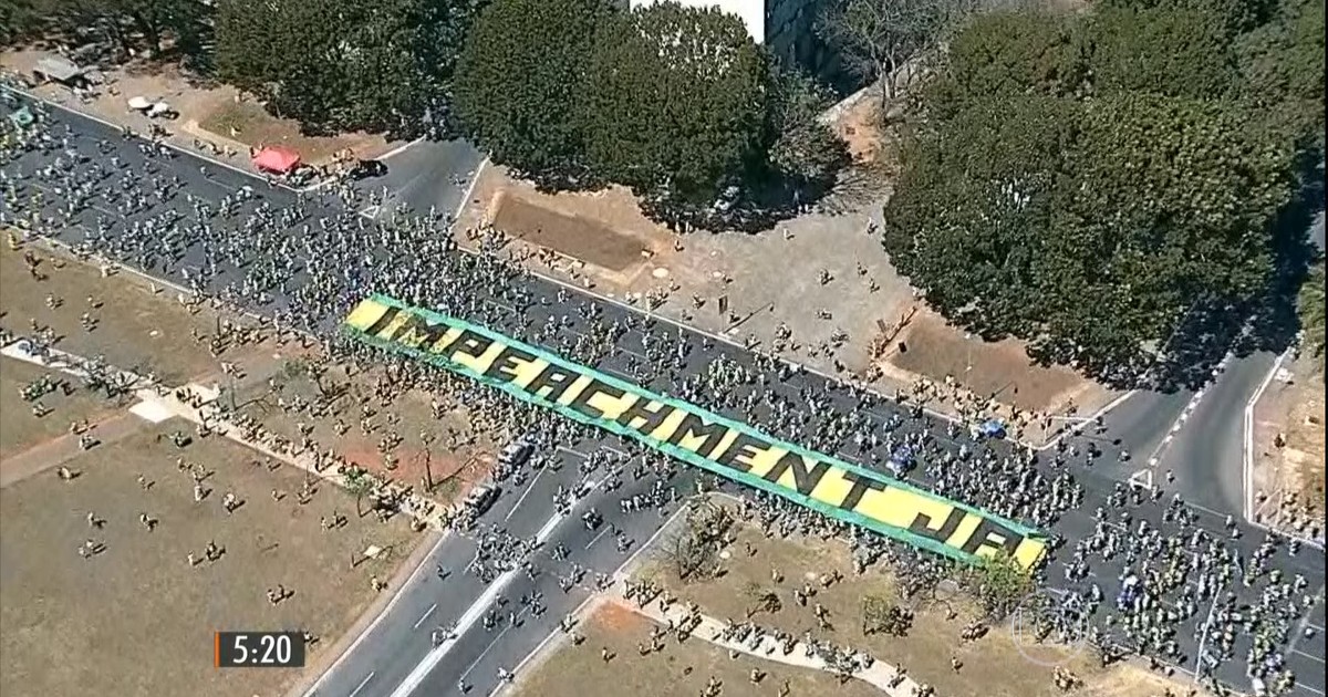 Hora 1 - Manifestações pedem impeachment de Dilma e o ...