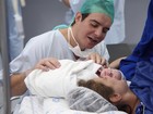 Belutti e Thaís Pacholek mostram fotos da maternidade: 'Um anjo chegou'