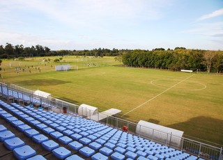 Um dos nove campos do centro de treinamentos em Eldorado do Sul (Foto: Rodrigo Fatturi/Grêmio)