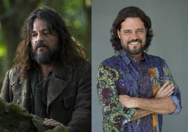 Antes e depois de Bernardo, personagem interpretado por Felipe Camargo (Foto: Divulgação Globo)