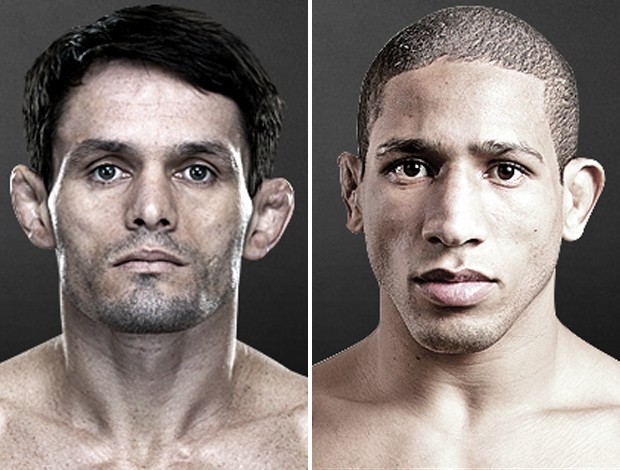 Montagem MMA - UFC - Rodrigo Damn e Hacran Dias (Foto: Reprodução/Site Oficial do UFC)