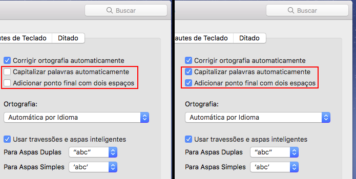 Ativando os recursos de letra maiúscula e ponto final automáticos (Foto: Reprodução/Edivaldo Brito)