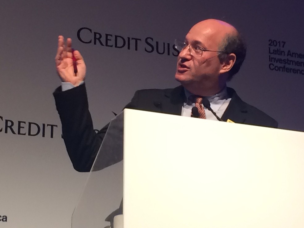 Presidente do Banco Central, Ilan Goldfajn, participou de evento do Credit Suisse em São Paulo (Foto: Darlan Alvarenga/G1)