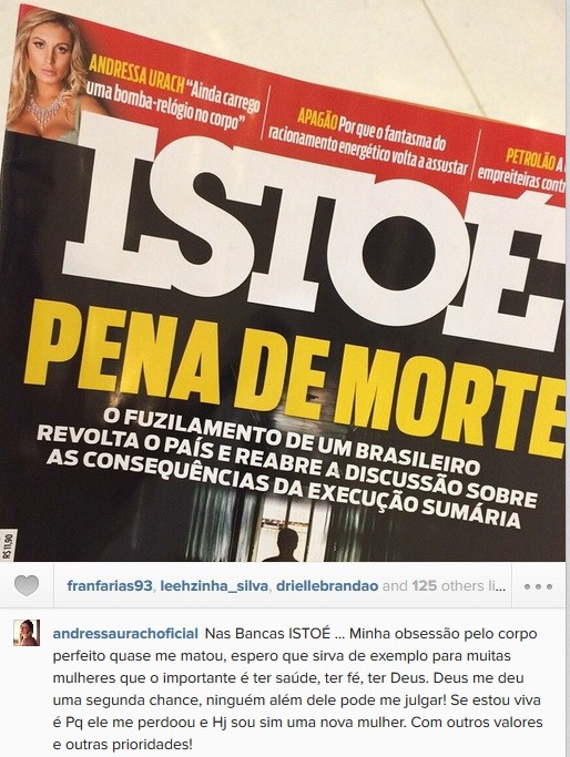 Andressa Urach desabafa em rede social (Foto: reprodução/instagram)