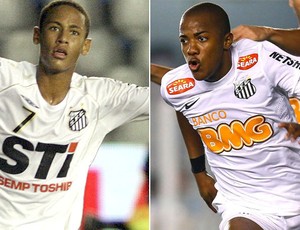 Montagem Neymar e victor Andrade (Foto: Editoria de Arte / Globoesporte.com)