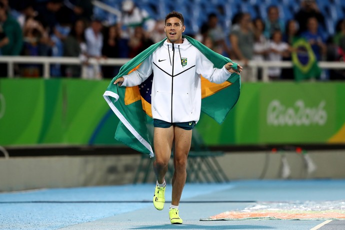 Thiago Braz salto com vara campeão olímpico (Foto: Agência Getty Images)