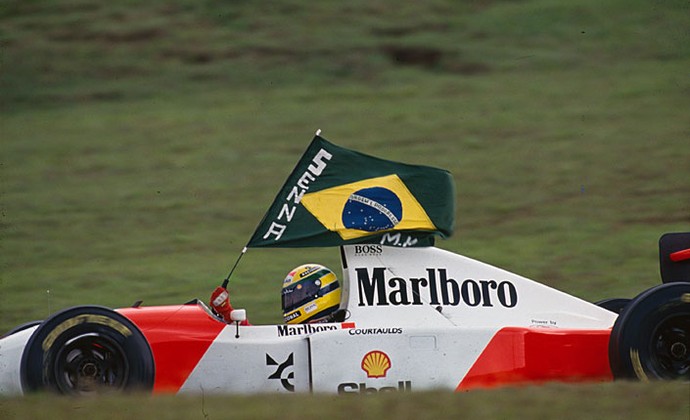 Ayrton Senna GP do Brasil de 1993 (Foto: Norio Koike/ASE) Ayrton Senna GP do Brasil de 1993 (Foto: Norio Koike/ASE)