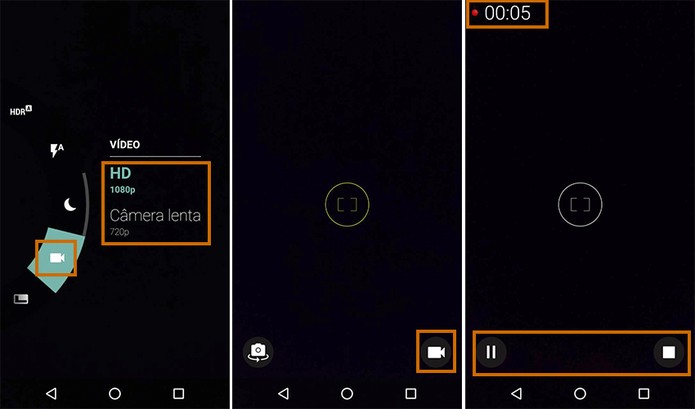 Grave vídeos em Full HD com o Moto G 3 (Foto: Reprodução/Barbara Mannara)
