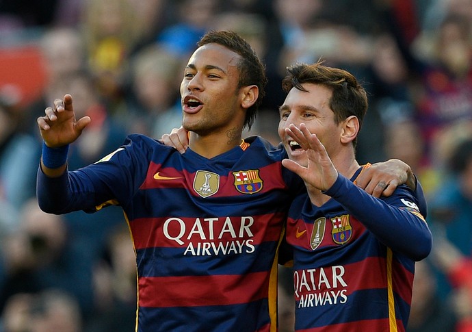 Neymar Messi Barcelona Granada (Foto: AFP)