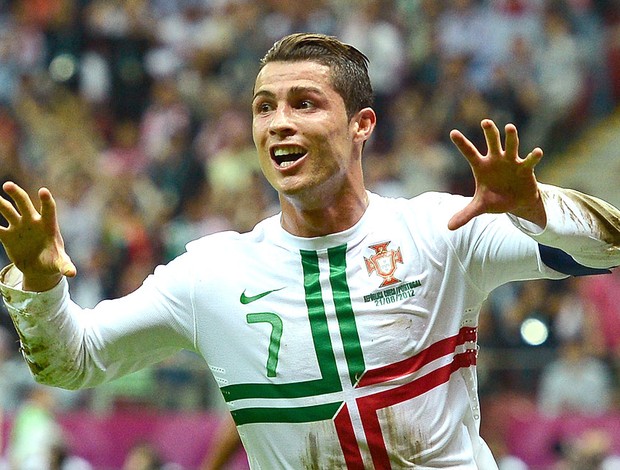 Cristiano Ronaldo comemora gol de Porttugal (Foto: AFP)