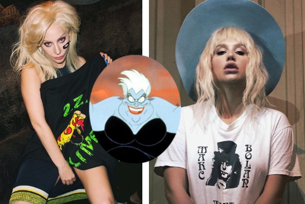 As cantoras Lady Gaga e Kesha e a vilã Úrusla (Foto: Instagram/Divulgação)