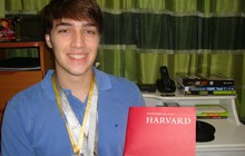 João Henrique Vogel, de 18 anos, vai deixar a Zona Oeste do Rio de Janeiro para estudar em Harvard (Foto: Arquivo pessoal)