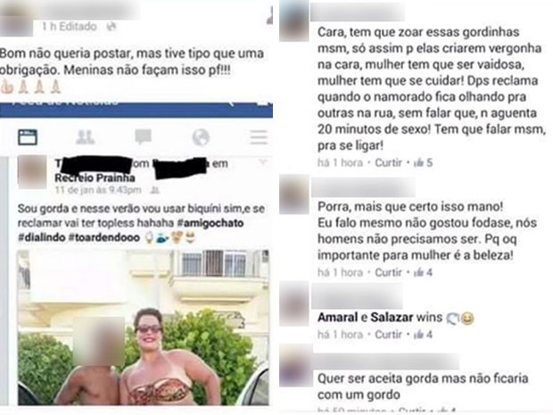 A professora foi vítima de ofensa e prestou queixa na delegacia (Foto: Reprodução/Facebook)