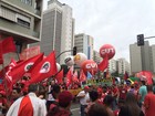 Av. Paulista tem ato contra impeachment (Karina Godoy/G1)
