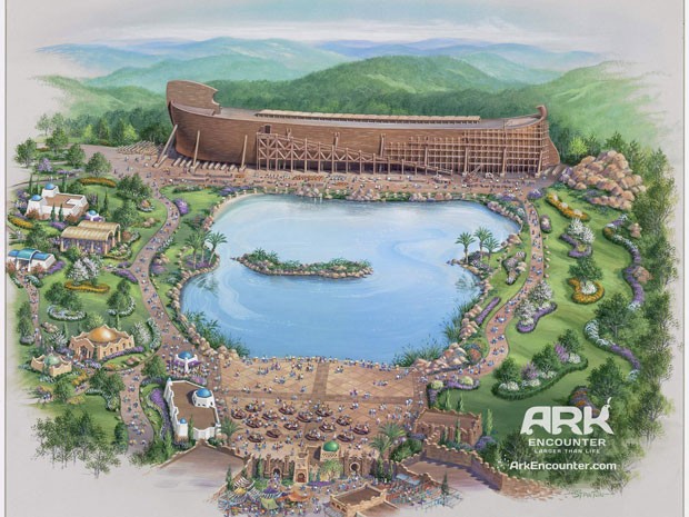 Projeto do parque temático "Ark Encounter", que quer reconstruir a Arca de Noé nos EUA (Foto: REUTERS/Answers in Genesis)