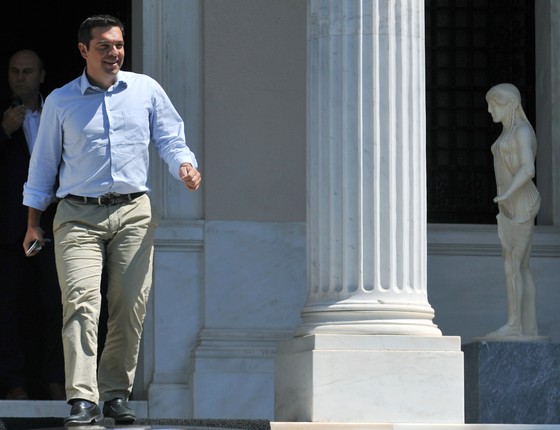 O primeiro-ministro da Grécia, Alexis Tsipras (Foto: Giannis Kotsiaris/ InTime News via AP) O primeiro-ministro da Grécia, Alexis Tsipras (Foto: Giannis Kotsiaris/ InTime News via AP)