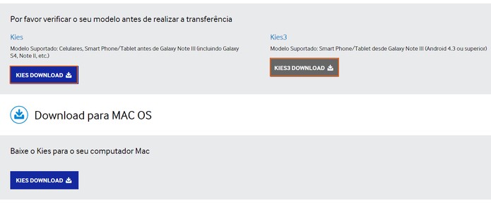 como instalar o samsung kies