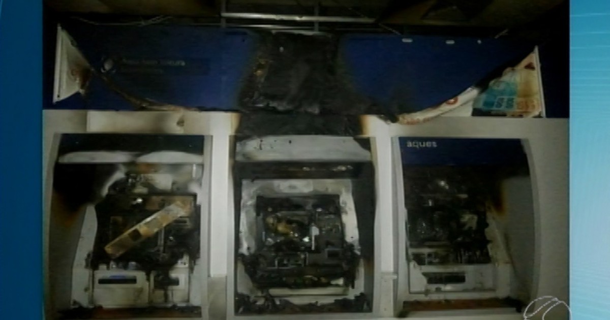 G1 - Homem ateia fogo em caixas eletrônicos de agência em ... - Globo.com