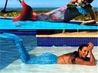 Cauda de sereia vira mania entre Ivete Sangalo e mais famosas neste verão