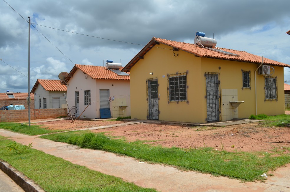 Casas do conjunto habitacional 'Minha Casa Minha Vida'  (Foto: Adonias Silva/G1)