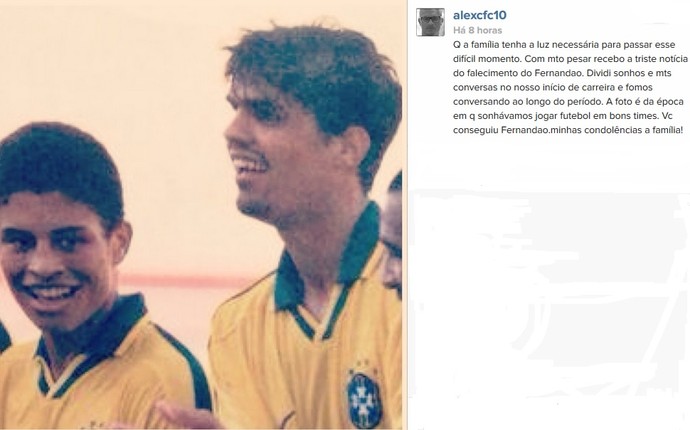 Alex lamenta morte de Fernandão (Foto: Reprodução/ Instagram)