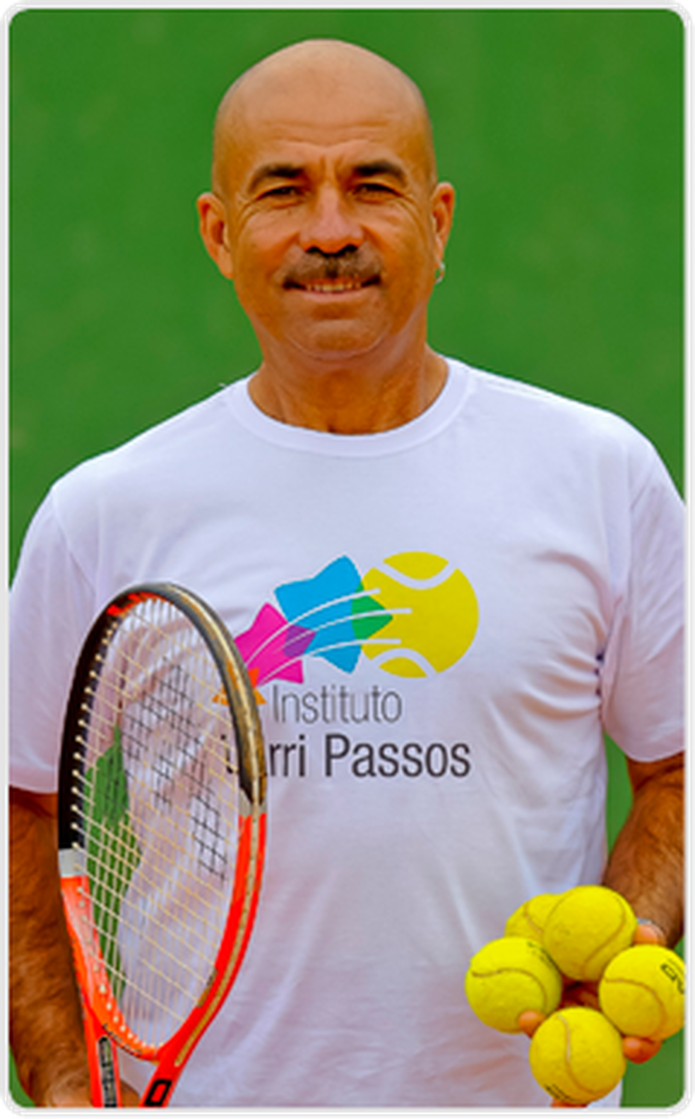 Larri Passos mantém um instituto de tênis (Foto: Divulgação)