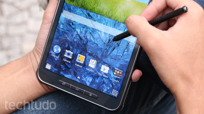 Galaxy Tab Active (Foto: Lucas Mendes/TechTudo) Galaxy Tab Active (Foto: Lucas Mendes/TechTudo)