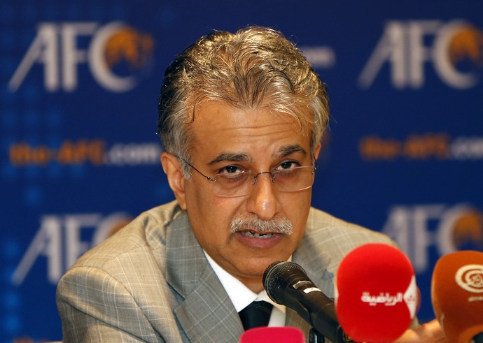 Salman Bin Ebrahim Al Khalifa candidato a presidência da Fifa (Foto: AP Photo/Vincent Thian, File)