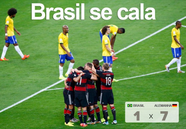 Brasil sofre sua maior goleada em Copas (Reuters)