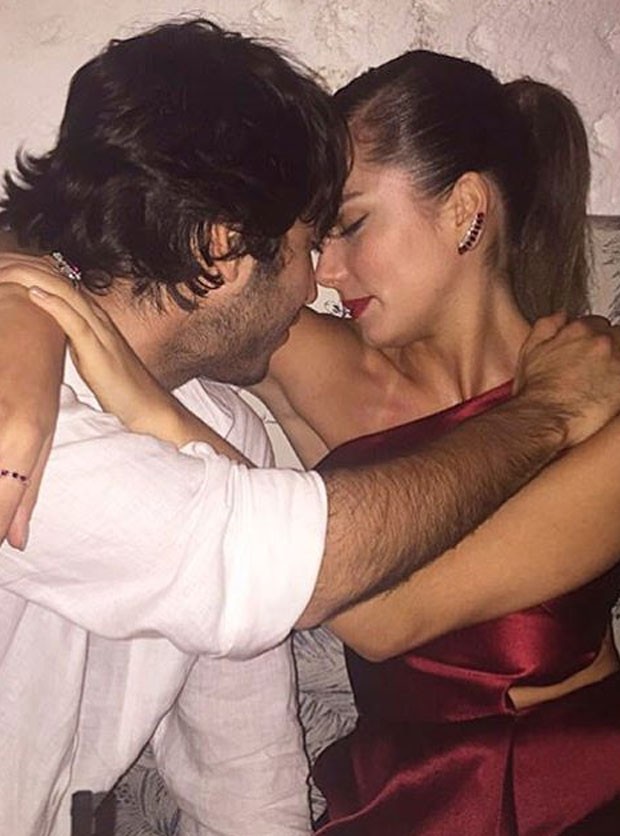 Bruna Hamú e o namorado, Diego Moregola. Casal está junto há um ano e espera o primeiro filho (Foto: Instagram / Reprodução)